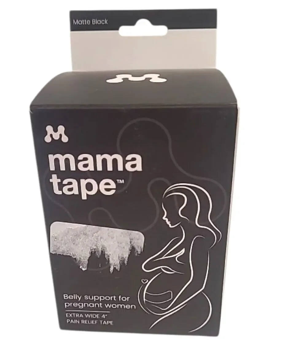 Mama Tape Pregnancy Belly Support | Pelvic and Back Pain Relief Extra Wide 4”